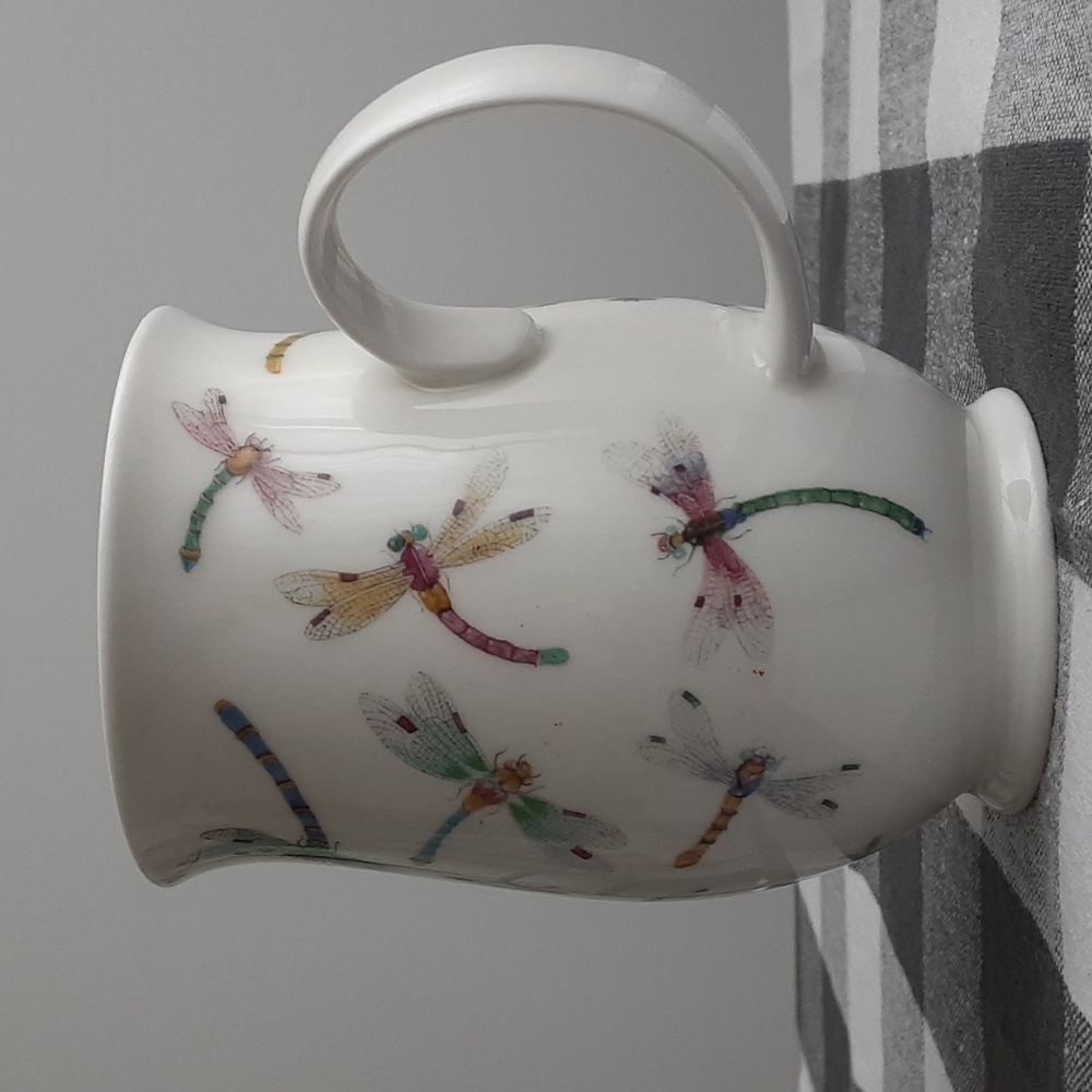 Dunoon DRAGONFLIES by Cherry Denman Fine Bone China Cup Made in England 10 oz